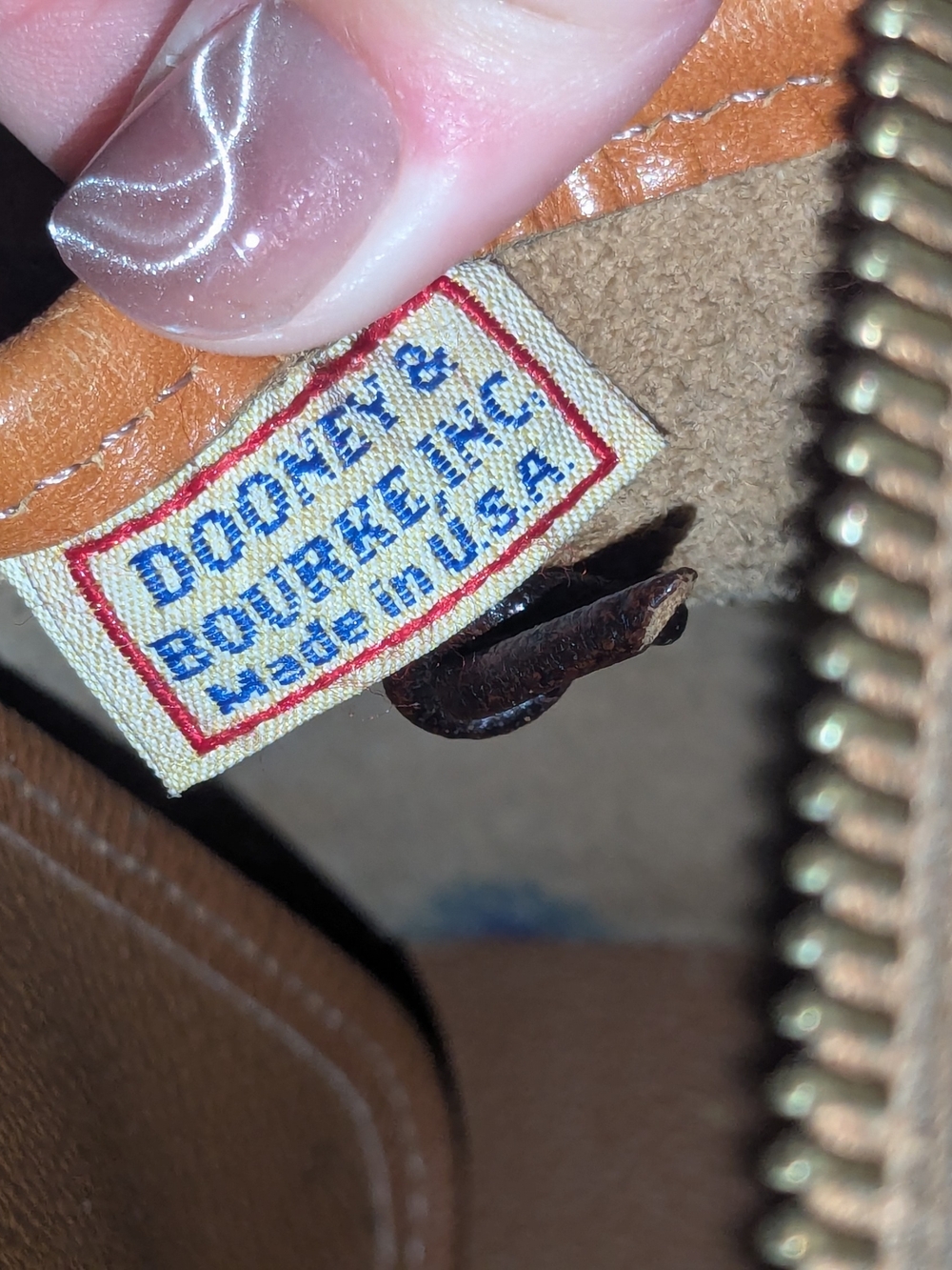 Dooney & Bourke Classic Tan Pebbled Leather Crossbody Bag - Picture 10 of 10